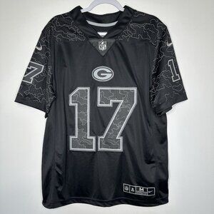 Nike Davante Adams Green Bay Packers Reflective Jersey  Black Medium
